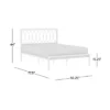 Full Naomi Metal Bed White - Hillsdale Furniture