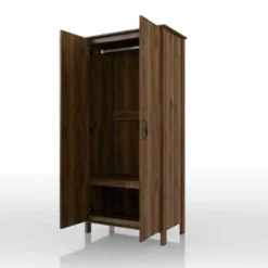 Andreasson Wardrobe Closet Distressed Walnut - HOMES: Inside + Out -Baxton Studio Store GUEST 249fd8bc 92c1 49b0 ba34 83eb31adba14