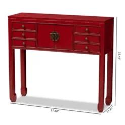 Melodie 6 Drawer Console Table Red - Baxton Studio 16 Melodie 6 Drawer Console Table Red - Baxton Studio -Baxton Studio Store GUEST 24f0ca8c e396 4526 a173 28434ec07979
