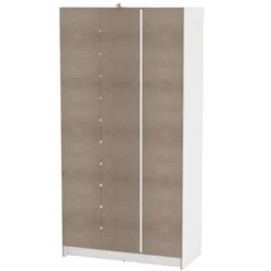 Denmark 3 Door And 2 Drawer Wardrobe White - Polifurniture -Baxton Studio Store GUEST 262cbc94 2ebf 4d81 adaa 06a6836df86f