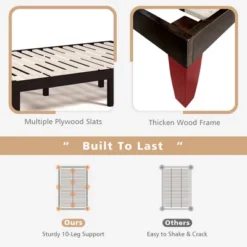 Costway Full Size Wood Bed Frame & 8'' Foam Mattress Set CertiPUR-US Certified 17 Costway Full Size Wood Bed Frame & 8'' Foam Mattress Set CertiPUR-US Certified -Baxton Studio Store GUEST 2663eb8e 930a 4929 bce7 cbe2653cfda2