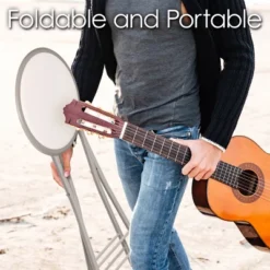 Hastings Home 18-Inch Heavy-Duty Folding Padded Stool Stool With 300lb Capacity, Black -Baxton Studio Store GUEST 26955398 f5de 4d47 b0dc 74fc1dc030b8