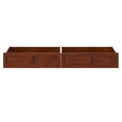 Set Of 2 Twin/Full Drawers Walnut - AFI 2 Set Of 2 Twin/Full Drawers Walnut - AFI - Image 2