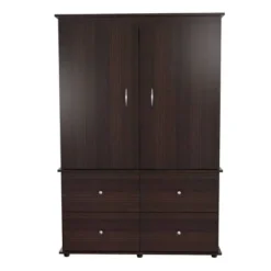 70.9" Video Combo Armoire Espresso - Inval -Baxton Studio Store GUEST 2746917c d50d 4748 a603 d8ff68a2ed1e