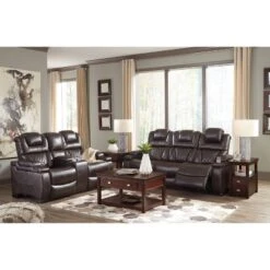 Warnerton Power Recliner Loveseat With Console And Adjustable Headrest Chocolate - Signature Design By Ashley -Baxton Studio Store GUEST 27afbcd3 e4d0 4eb0 916f 69fff2419058