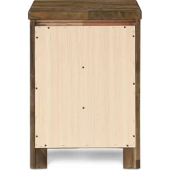 Stratford 3 Drawer Nightstand Rustic Brown - Finch -Baxton Studio Store GUEST 286092e6 b123 4943 b791 115ad5a29731