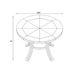 5pc Angelo Dining Set Pewter - Powell Company -Baxton Studio Store GUEST 289b3ac9 3f97 4d30 9023 60bd7f28bb09