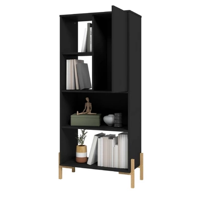 60.43" Bowery 5 Shelf Bookshelf - Manhattan Comfort 2 60.43" Bowery 5 Shelf Bookshelf - Manhattan Comfort - Image 2