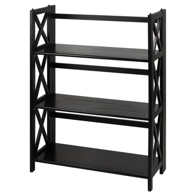 3 Shelf X Design Folding Bookcase - Flora Home 6 3 Shelf X Design Folding Bookcase - Flora Home - Image 6