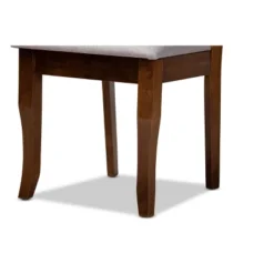 Set Of 4 Mael Fabric Upholstered Wood Dining Chairs Gray/Walnut - Baxton Studio -Baxton Studio Store GUEST 29a172ce 4a94 4add b117 23f65e713a9b