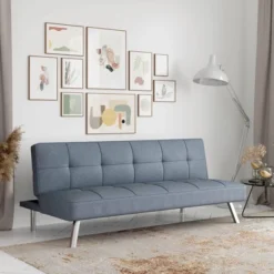 Colette Convertible Futon Sofa Bed Light Gray - Serta -Baxton Studio Store GUEST 2a9ee75c 8517 4376 827a a23143d9aa3b