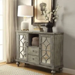 Velika Accent Table Weathered Gray - Acme Furniture -Baxton Studio Store GUEST 2c1fe740 90b8 4942 87ad 2e568041b881