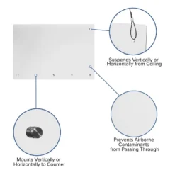 Flash Furniture Suspended Register Shield / Sneeze Guard - Mounting Or Hanging Hardware Included 13 Flash Furniture Suspended Register Shield / Sneeze Guard - Mounting Or Hanging Hardware Included -Baxton Studio Store GUEST 2c87482c b21d 4164 a77c 663e2c8ec431