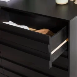 Ilya Solid Wood Modern Panel Front 6 Drawer Dresser - Saracina Home -Baxton Studio Store GUEST 2dc1e829 bc08 48d3 8058 ca72b93eb72b