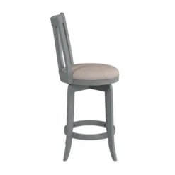 25.75" Savana Swivel Counter Height Barstool Blue (Wirebrush)/Cream - Hillsdale Furniture -Baxton Studio Store GUEST 2e303e39 9925 48f5 9be2 dd583a9c3282