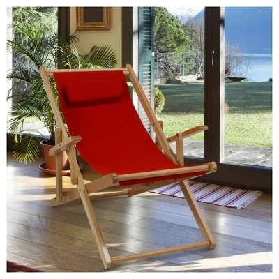 Sling Chair Natural Frame - Flora Home 4 Sling Chair Natural Frame - Flora Home - Image 4