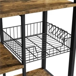Yaheetech Utility Kitchen Storage Rack With 4 Shelves -Baxton Studio Store GUEST 2ee6cb78 f776 4431 b18d a594445f6656