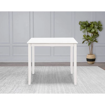 Wynnie Wood Counter Height Dining Table White - Abbyson Living 1 Wynnie Wood Counter Height Dining Table White - Abbyson Living