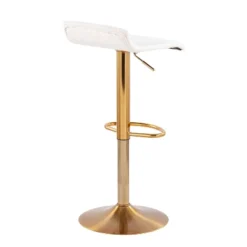 Set Of 2 Ale Contemporary Adjustable Height Barstools Steel/Velvet Gold/Cream - LumiSource 10 Set Of 2 Ale Contemporary Adjustable Height Barstools Steel/Velvet Gold/Cream - LumiSource -Baxton Studio Store GUEST 307132a2 aaf6 4ac9 84a9 9398e8e2fabf