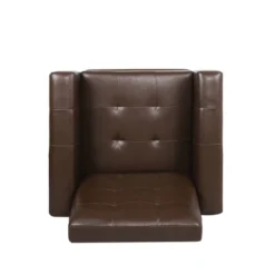 Craigue Contemporary Tufted Faux Leather Pushback Recliner - Christopher Knight Home -Baxton Studio Store GUEST 3111d7c6 e5ed 4a82 a002 049dde0917f8