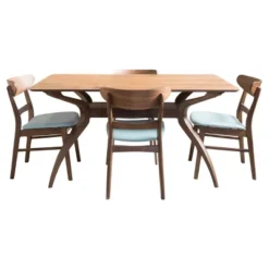 5pc 60" Idalia Mid-Century Modern Dining Set - Christopher Knight Home 12 5pc 60" Idalia Mid-Century Modern Dining Set - Christopher Knight Home -Baxton Studio Store GUEST 3182aa81 3197 4ac6 9816 ee86b6332cf0