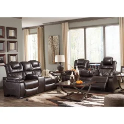 Warnerton Power Recliner Loveseat With Console And Adjustable Headrest Chocolate - Signature Design By Ashley -Baxton Studio Store GUEST 33ae4f15 e123 4cfd b567 385a4c12a4ca
