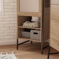 Bushwick Wardrobe Natural - Novogratz -Baxton Studio Store GUEST 33bf504e f48e 48ef a45c 15e723b7d5f6