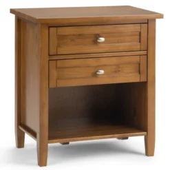 24" Norfolk Solid Wood Nightstand - WyndenHall -Baxton Studio Store GUEST 341ca4dc 0af3 4425 8b6c e3c82edc8bc3