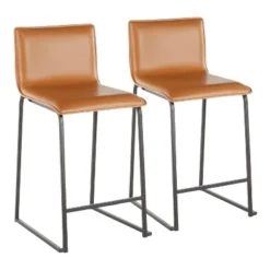 Set Of 2 26" Mara Contemporary Counter Height Barstools - LumiSource -Baxton Studio Store GUEST 3435b457 e9a9 4fa9 b7fe e3f9f78db1c2