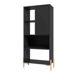 60.43" Bowery 5 Shelf Bookshelf - Manhattan Comfort 13 60.43" Bowery 5 Shelf Bookshelf - Manhattan Comfort -Baxton Studio Store GUEST 3437642c e71f 45c2 b64e 2f32a093e8cc