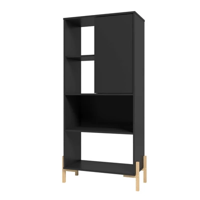 60.43" Bowery 5 Shelf Bookshelf - Manhattan Comfort 5 60.43" Bowery 5 Shelf Bookshelf - Manhattan Comfort - Image 5