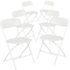 Flash Furniture Hercules™ Series Plastic Folding Chair - 6 Pack 650LB Weight Capacity -Baxton Studio Store GUEST 349aa8a1 4804 4e1a 97c1 aed18e50e59b
