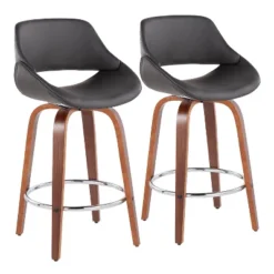 Set Of 2 Fabrico Height Barstools - LumiSource -Baxton Studio Store GUEST 34c72914 4100 41d8 b1f2 f45421269ef7
