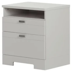 Reevo Nightstand With Drawers And Cord Catcher - South Shore -Baxton Studio Store GUEST 3510c332 b477 41ba 9b35 954bc2ee20a7