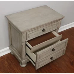 2pc Earl Nightstand And Dresser Set Gray - HOMES: Inside + Out -Baxton Studio Store GUEST 35ca67ef b237 43d2 88e0 8be10f6f9c90