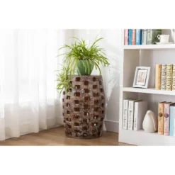 26" Hampton Side Table Weathered Walnut - Boraam 19 26" Hampton Side Table Weathered Walnut - Boraam -Baxton Studio Store GUEST 36f0b700 3a1c 4f45 a287 faf3eb2c08ab