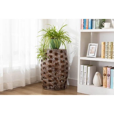 26" Hampton Side Table Weathered Walnut - Boraam 7 26" Hampton Side Table Weathered Walnut - Boraam - Image 7