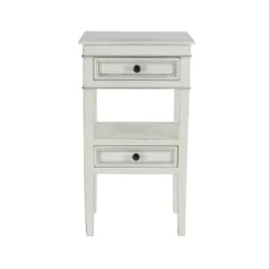 Distressed Wooden Side Table With Drawers - Olivia & May -Baxton Studio Store GUEST 38c931d3 c100 4639 b047 0286d98ed5b0