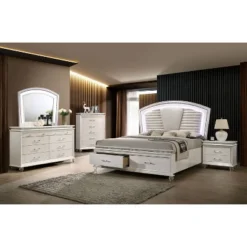2pc Granite Nightstand And Dresser Set Pearl White - HOMES: Inside + Out -Baxton Studio Store GUEST 38d7f685 e905 4beb 9944 d8f53df60e8d