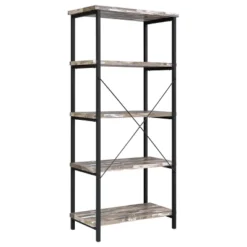 70.75" Kemper 4 Shelf Bookcase Salvaged Cabin - Coaster -Baxton Studio Store GUEST 395ec3c2 cc96 419e 8b6d c92288c3dc2f