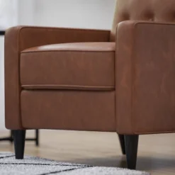 Tufted Upholstered Ergonomic Living Room Recliner - Merrick Lane -Baxton Studio Store GUEST 3a2990f0 df56 4310 b2b6 c89cc8243652