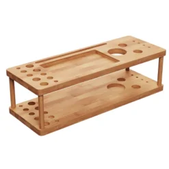 Makeup Station - Eco-Friendly Compact Modern Natural Bamboo Skincare Cosmetic And Vanity Organizer For Bedroom, Bathroom, Or Dorm By Hastings Home -Baxton Studio Store GUEST 3b753ad2 e774 4bca 9d8c 1eaef76c3f00