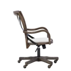 Carson Café Office Chair Gray - Linon -Baxton Studio Store GUEST 3b8be32a 05f0 4cc2 bcac f51a8b5e7137