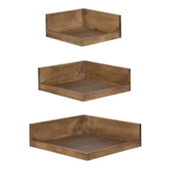3pc Levie Corner Shelf Set - Kate & Laurel All Things Decor -Baxton Studio Store GUEST 3d287f10 f8af 4f0a 858f 9ce66da0beca