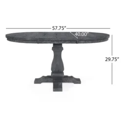 5pc Maria French Country Wood Expandable Dining Set Gray/Black - Christopher Knight Home 20 5pc Maria French Country Wood Expandable Dining Set Gray/Black - Christopher Knight Home -Baxton Studio Store GUEST 3f7dc00e da97 4eb5 89c6 0a644ed010f8