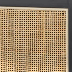 Allen Mid-Century Modern Buffet Black/Natural - Angelo:Home -Baxton Studio Store GUEST 3fd8812f b9b8 4791 aefb cef8134cc80b