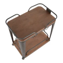 Oregon Industrial Bar Cart Antique - LumiSource -Baxton Studio Store GUEST 404a0f23 7c8c 49eb a38f e42ff44b9d5f