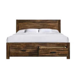 Wren Platform Storage Bed Chestnut - Picket House Furnishings -Baxton Studio Store GUEST 4099681f d68d 48bb 8eb4 c0282fabf78d