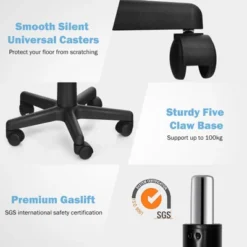 Tangkula Armless Mesh Office Chair Ergonomic Swivel Computer Desk Chair Height Adjustable Task Chair For Adults And Kids -Baxton Studio Store GUEST 40aebd33 2d93 46f8 8fdb b9e8d7777c7d