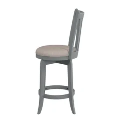 25.75" Savana Swivel Counter Height Barstool Blue (Wirebrush)/Cream - Hillsdale Furniture -Baxton Studio Store GUEST 40b8953d 9e02 43e1 8c01 d817b0507d63